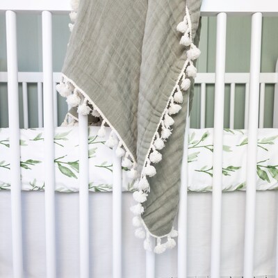 Parker Fitted Crib Fitted Sheet - Leaf