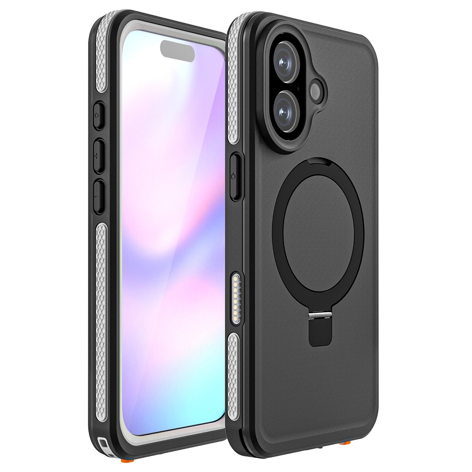 SaharaCase Oasis Series MagSafe Compatible Phone Case for iPhone 17, Shock Absorbing, Scorpion Black (CP00909)