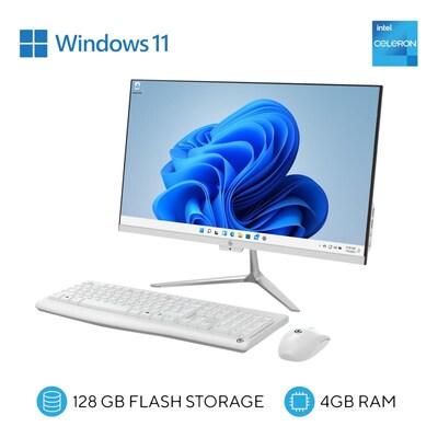 Core Innovations All-in-One 24 Desktop Computer, Intel Celeron N5095, 4GB RAM, 128GB SSD, Windows 11 (CC2400)