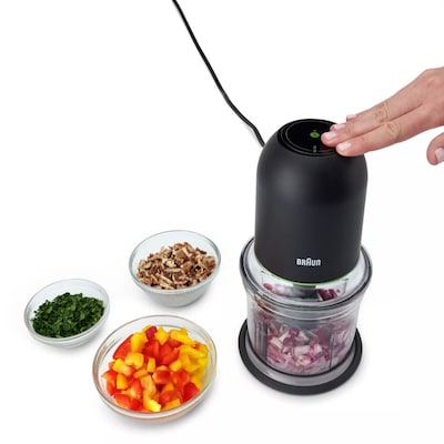 Braun EasyPrep 32 oz. Mini Food Processor, Black (CH3012BK)
