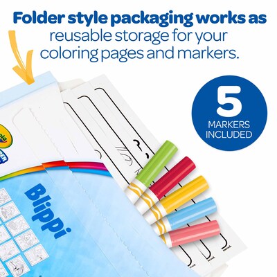 Crayola Color Wonder: Blippi Coloring Book, 18 Pages, 2 Sets/Bundle (BIN752726-2)