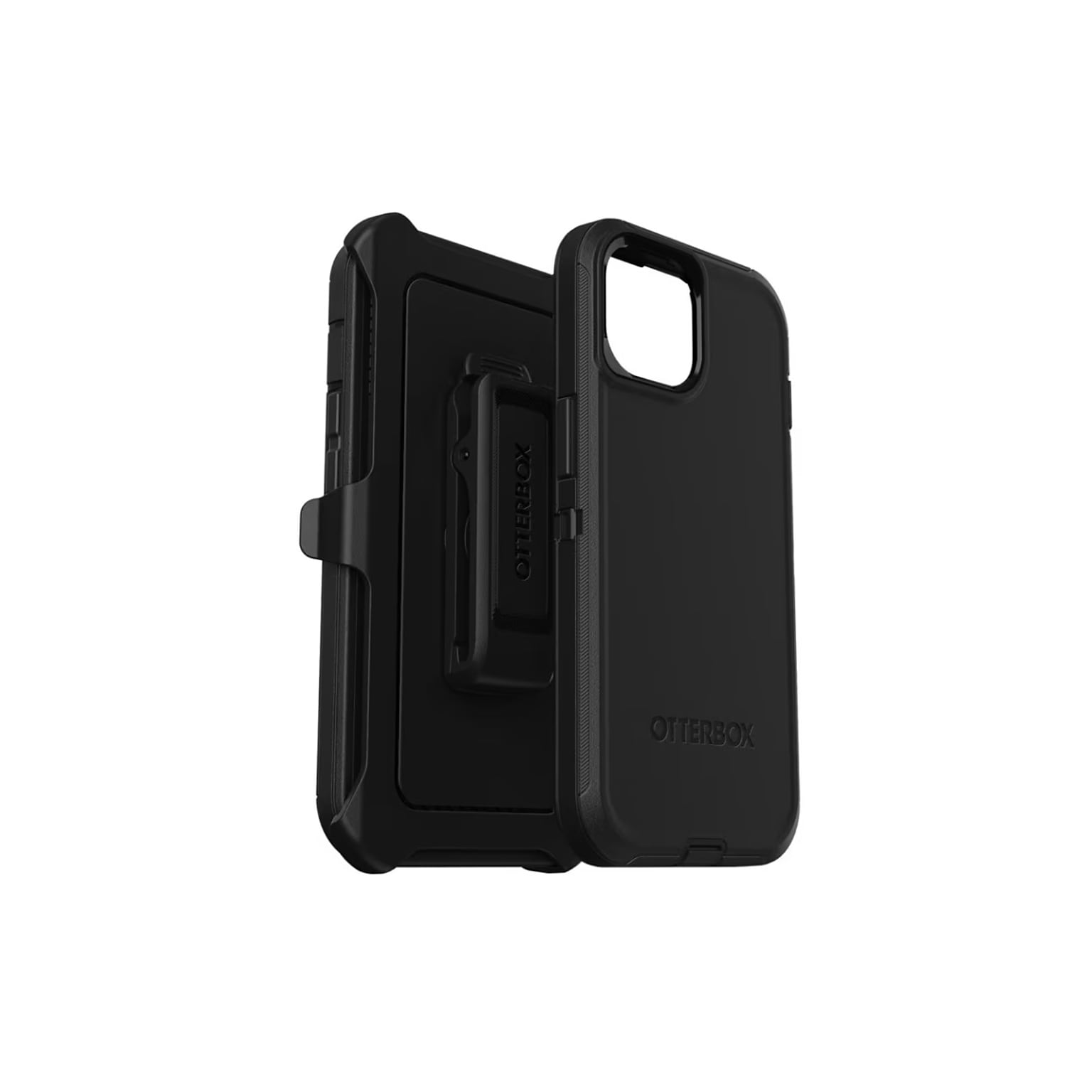 OtterBox Defender Case for Apple iPhone 13/14/15, Shock Absorbing, Rugged Protection, Black (77-92557)