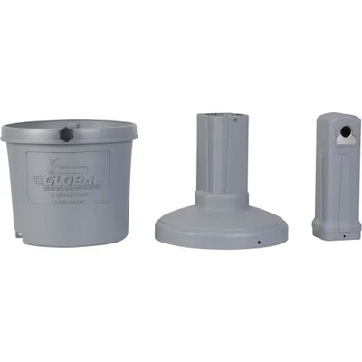 Global Industrial Outdoor Ashtray, 5 Gallon, Gray (245133GY)