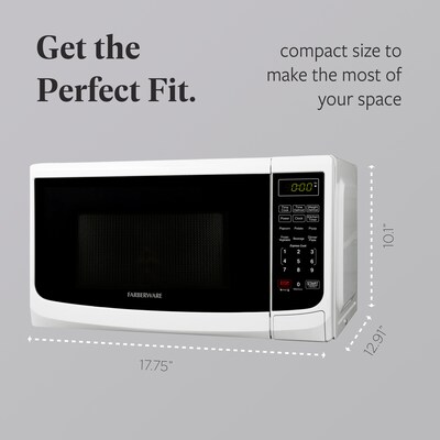 Farberware Classic 0.7 Cu. Ft. Countertop Microwave, White (FMO07ABTWHA)