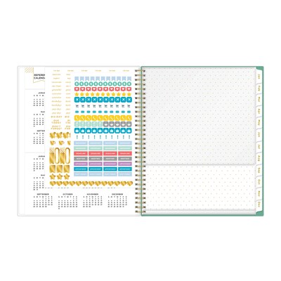 2026 Blue Sky Day Designer Peyton 8.5" x 11"  Weekly & Monthly Planner, Plastic Cover, Multicolored (103618-26)