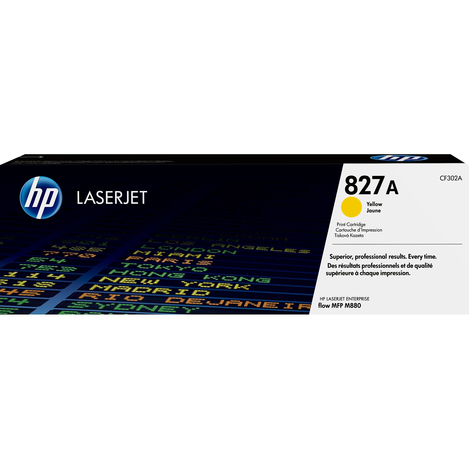 HP 827A Yellow Standard Yield Toner Cartridge, Prints Up to 32,000 Pages (CF302A)