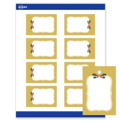 Avery 3 Blank Price & Merchandise Tags, White, 80/Carton (S00-FGW-PRMWT10)