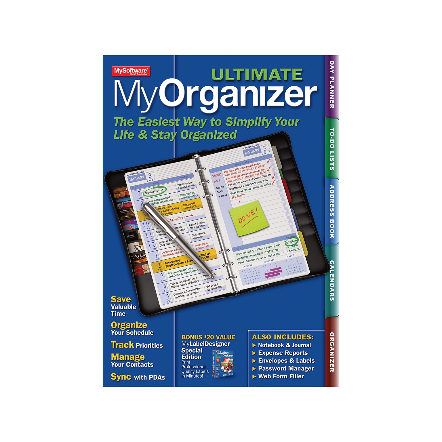 Avanquest MyOrganizer Ultimate 7 for 1 User, Windows, Download (3660.E)