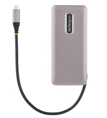 StarTech Portable 12.6" 4-Port USB-C Hub with 100W Power Delivery, Gray (HB31CM4CPD3)