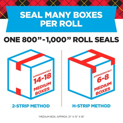 Scotch Heavy Duty Packing Tape with Dispenser, 1.88" x 22.2 yds., Clear (142)
