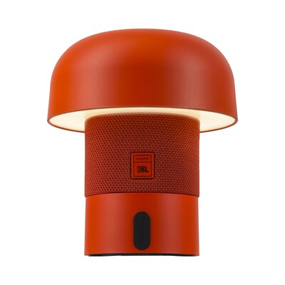 Kooduu Sensa Play Mini 6.25" LED Speaker Lamp with USB Port, Orange (1206-08)