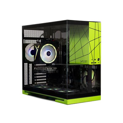 Skytech Viper Gaming Desktop Computer, NVIDIA GeForce RTX 5060, AMD Ryzen 7 5700, 32GB RAM, 1TB SSD, Windows 11, Green