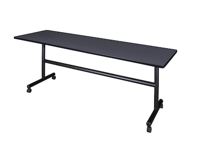 Regency Kobe Flip Top Mobile Training Table, 24D x 84W, Gray (MKFT8424GY)
