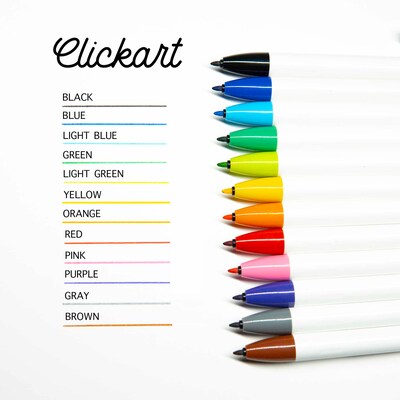  Zebra Pen Click Art Retractable Marker Pen, Fine Point