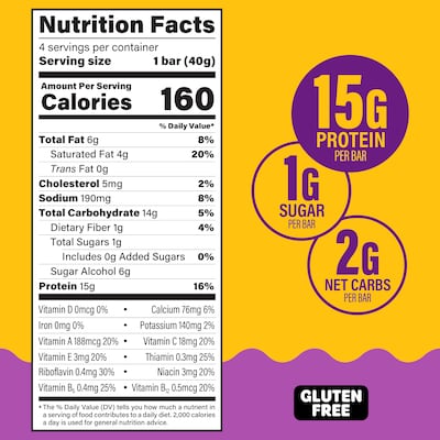 FULFIL Chocolate Peanut Caramel Flavor Vitamin & Protein Standard Bar, 5.62 oz., 6/Pack (220-02915)