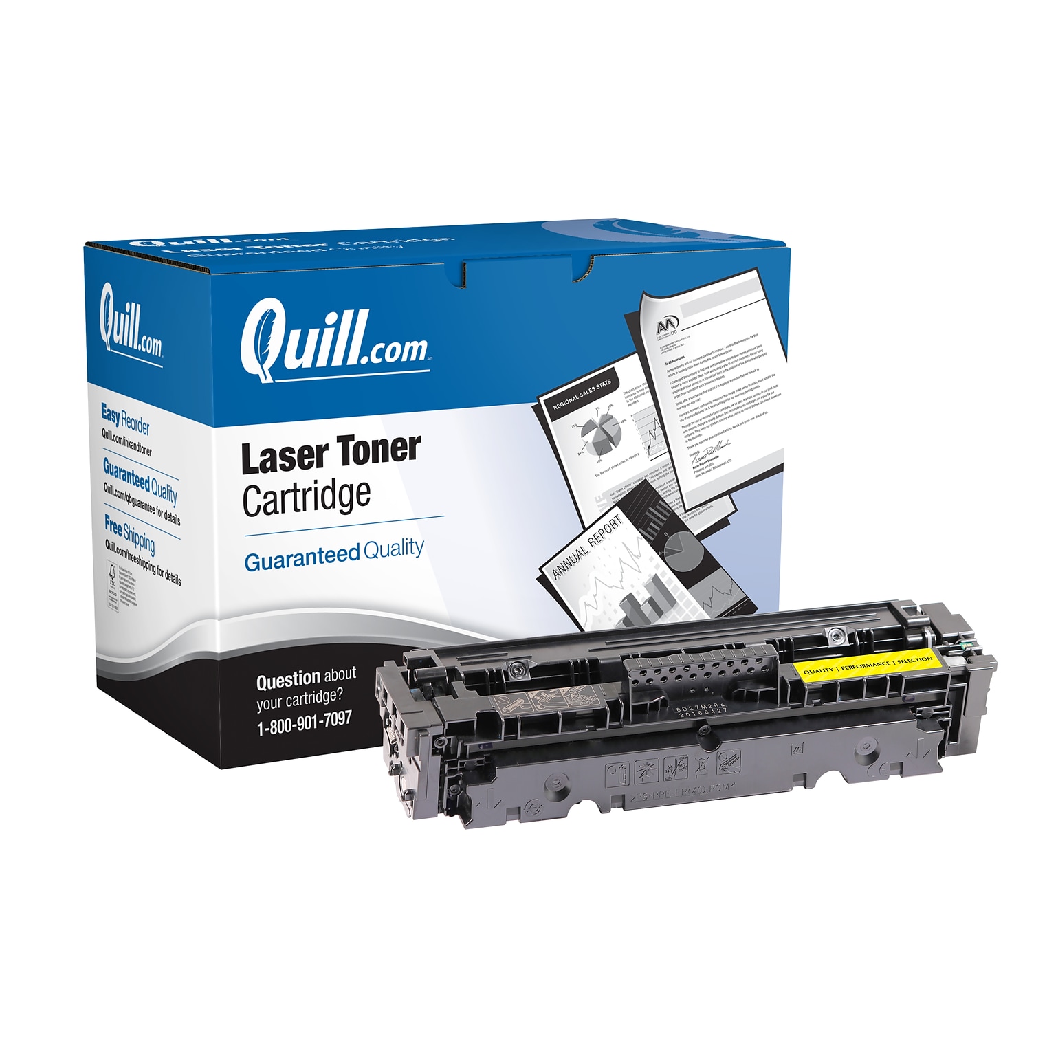 Quill Brand® Remanufactured Yellow High Yield Toner Cartridge Replacement for Canon 045 (1243C001) (Lifetime Warranty)