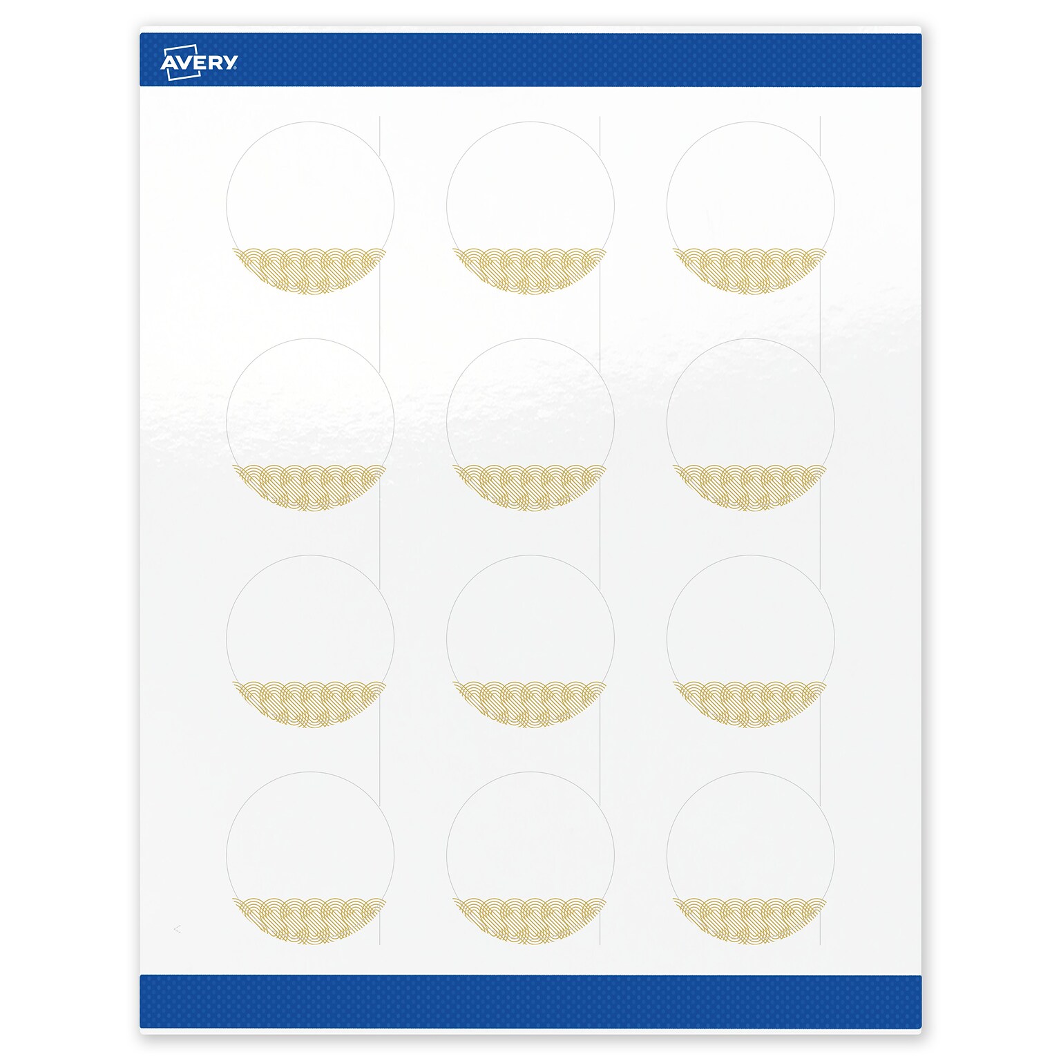 Avery Laser/Inkjet Circle Multipurpose Labels, 2 Dia., White, 120/Pack (S00-EWW)