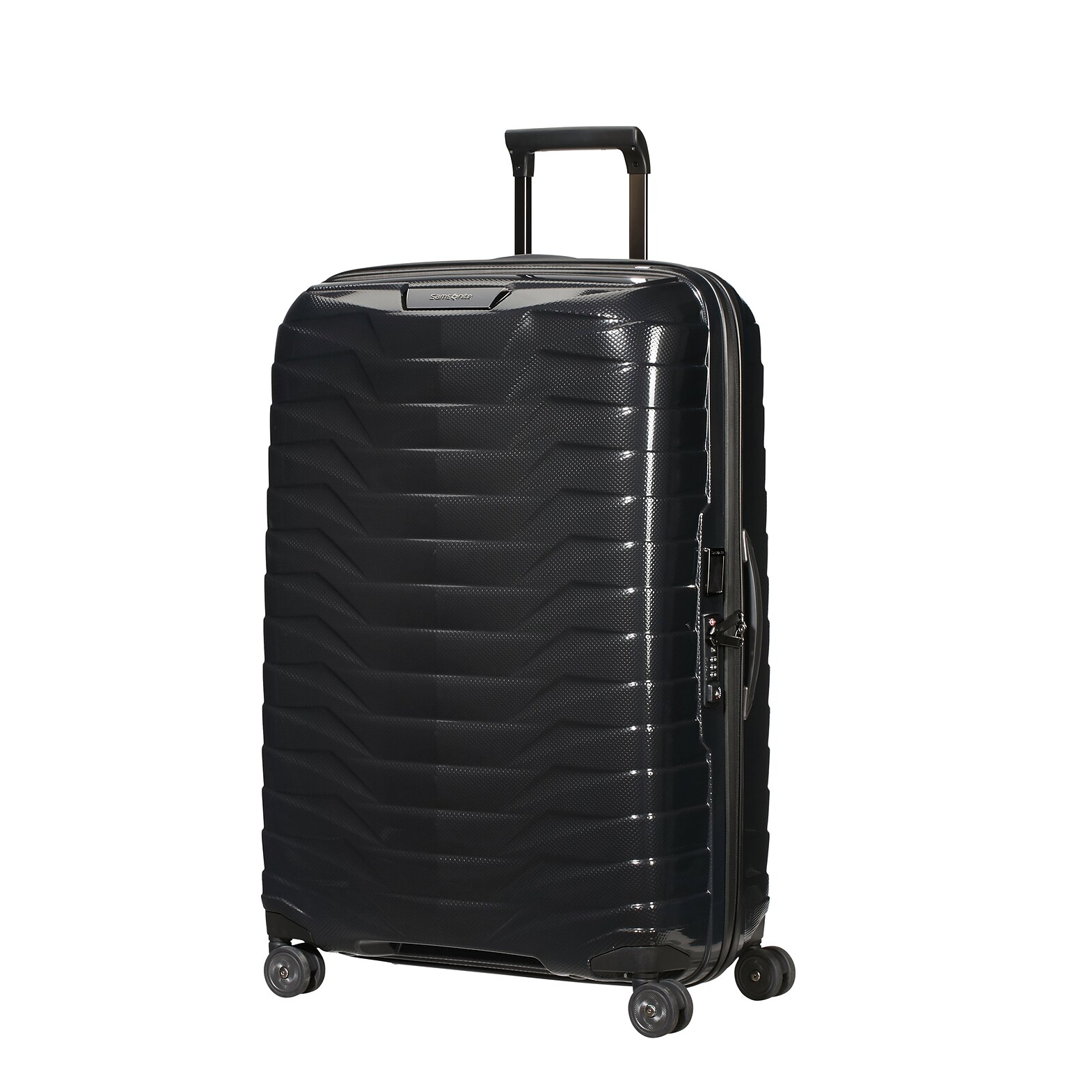 Samsonite Proxis 31 Hardside Suitcase, 8-Wheeled Spinner, Black (141847-1041)