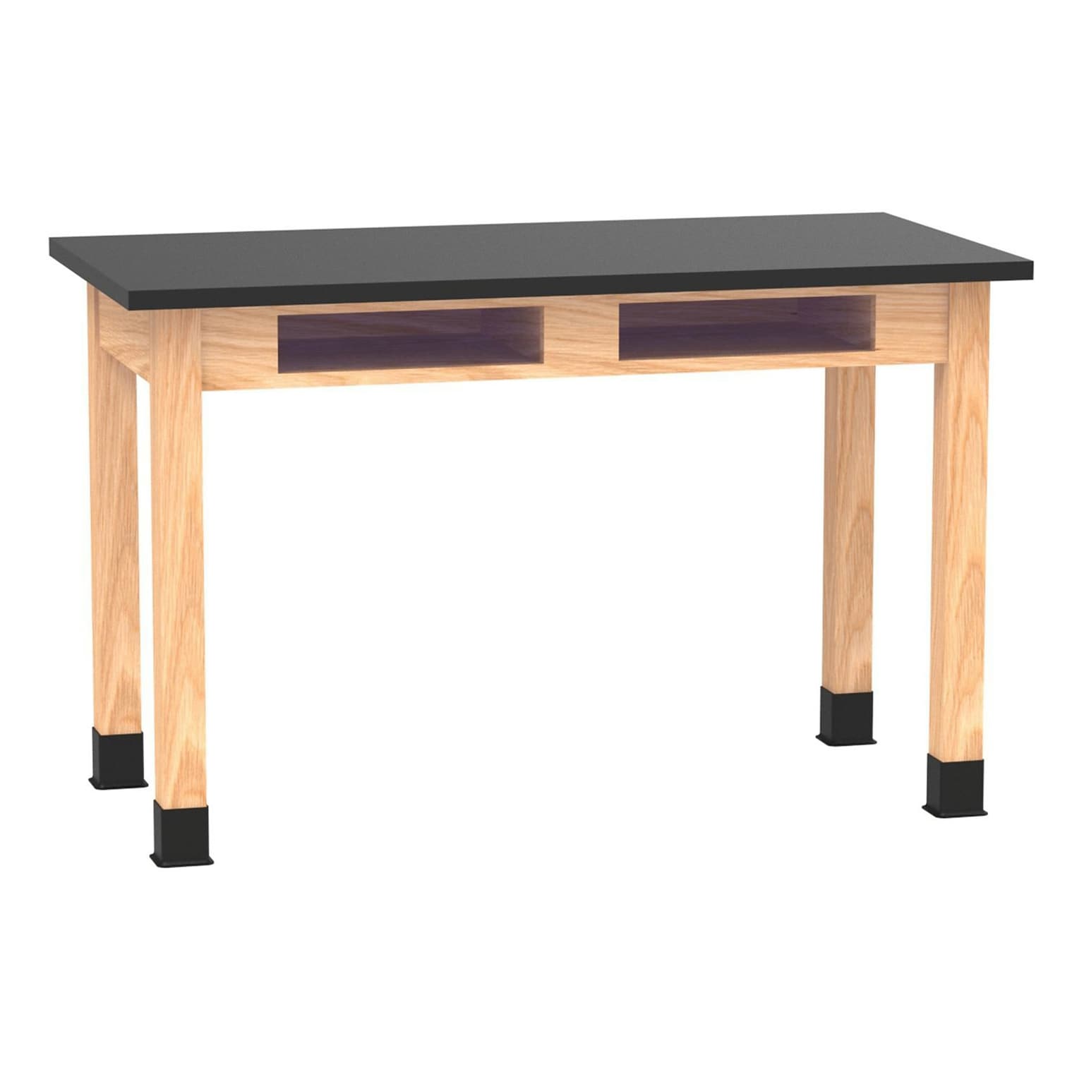 Diversified Woodcrafts School Classroom Rectangular Science Lab Table, 48 x 24, Oak (C7106K30N)