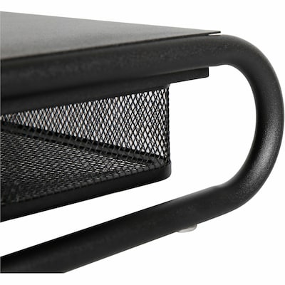 Lorell Mesh Monitor Stand, Upto 42” Monitor, Black (LLR84147)