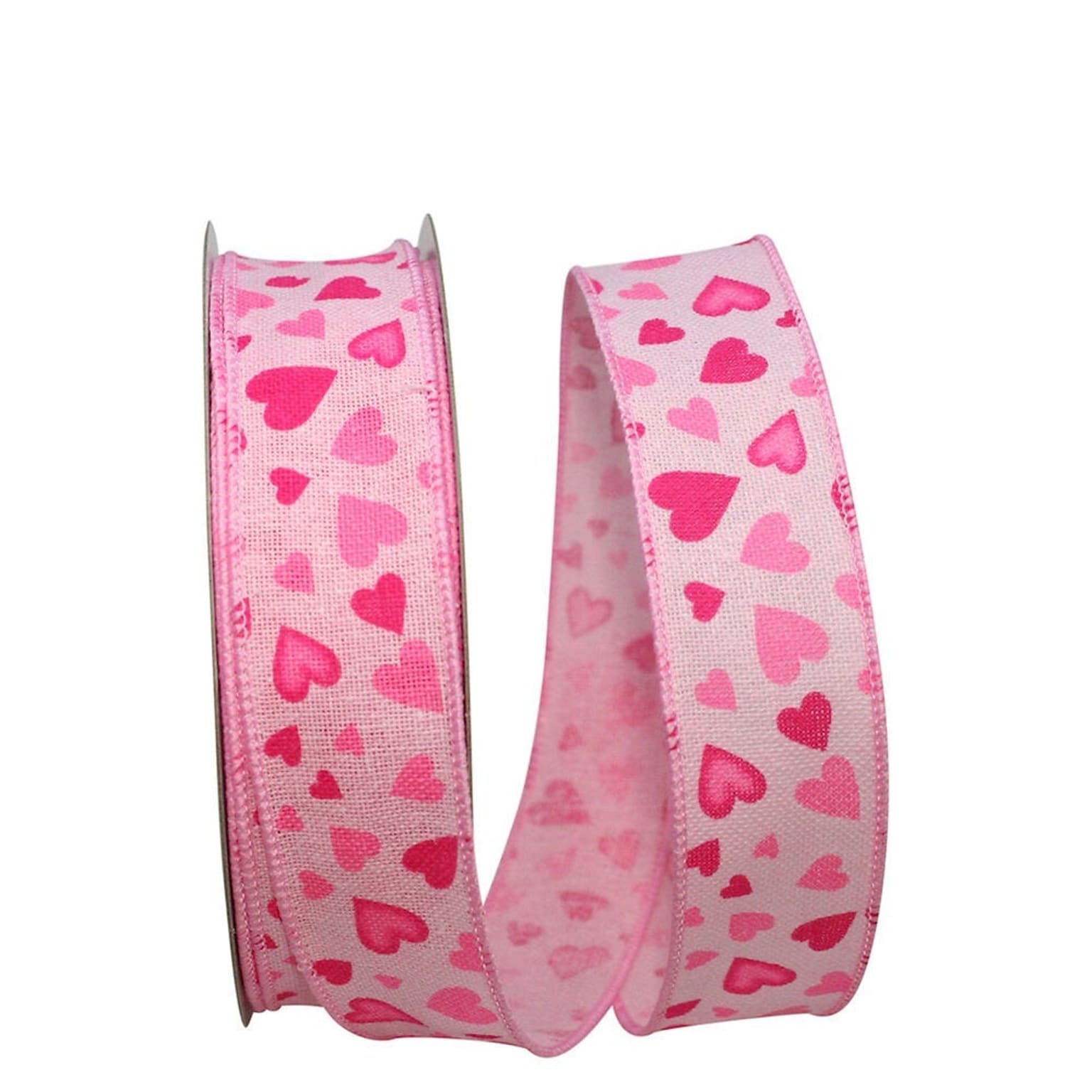 JAM Paper Hearty Hopsack Ribbon, Pink (52640340679)