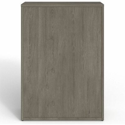 Lorell Prominence 2.0 48" 4-Shelf Bookcase with Adjustable-Shelves, Gray Elm Laminate (LLRPBK3448GE)