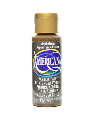 Decoart Americana Acrylic Paints Asphaltum 2 Oz. [Pack Of 8] (8PK-DA180-3)