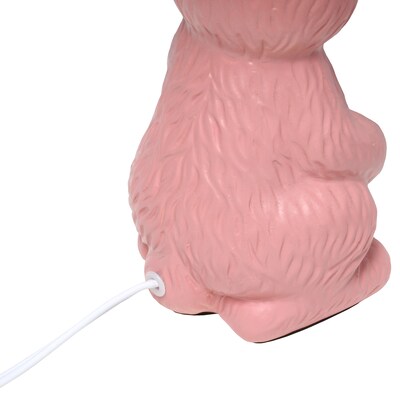 Simple Designs Cute Wonders 16.33" LED Table Lamp, Pink (LT2117-PNK)