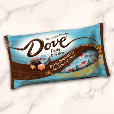 DOVE Promises Dark Chocolate & Sea Salt Caramel Christmas Candy, 7.94 oz. (MMM59122)