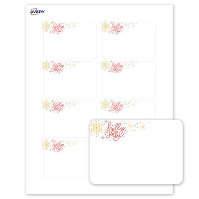 Avery Rectangle Multipurpose Labels, 2-1/3 x 3-3/8, White, 80/Pack (19479370425)
