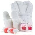 Freida and Joe Bath & Body Spa Gift Set in Pink Peony Fragrance with Luxury Bathrobe & Slippers (FJ-