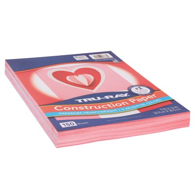 Tru-Ray Valentine 9" x 12" Construction Paper, Assorted Colors, 150 Sheets/Pack (PAC6683)
