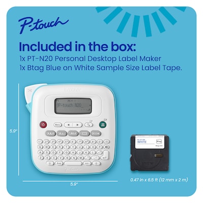 Brother P-touch Personal Desktop Thermal Label Maker (PT-N20)