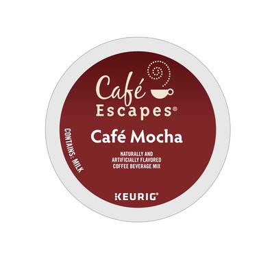 Cafe Escapes Café Mocha Coffee Keurig® K-Cup® Pods, 24/Box (6803)
