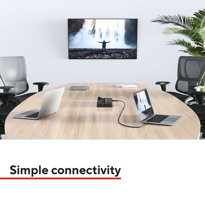 Staples TECH 6 ft. USB-C to Display Port Audio/Video Cable, Male to Male, Black (ST62471)