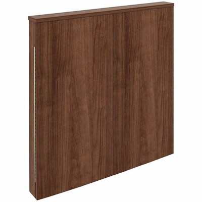 Lorell Essentials Series 47.25" Presentation Cabinet With Dry-Erase Whiteboard, Walnut (LLR69899)