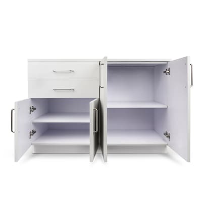 Viva Comfort 36.32"H x 48"W Exam Room Medical Cabinet, 4-Doors, 2-Drawers, Gray (ADI902-B-48-N-GRY)