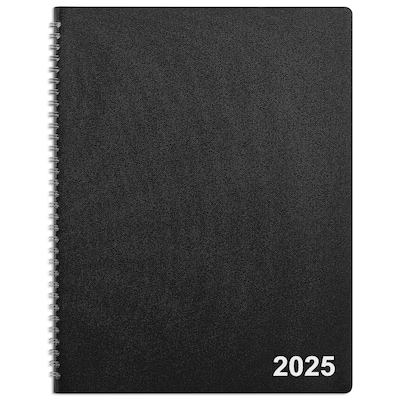 2025 Staples 8 x 11 Monthly Planner, Black (TR52184-25)