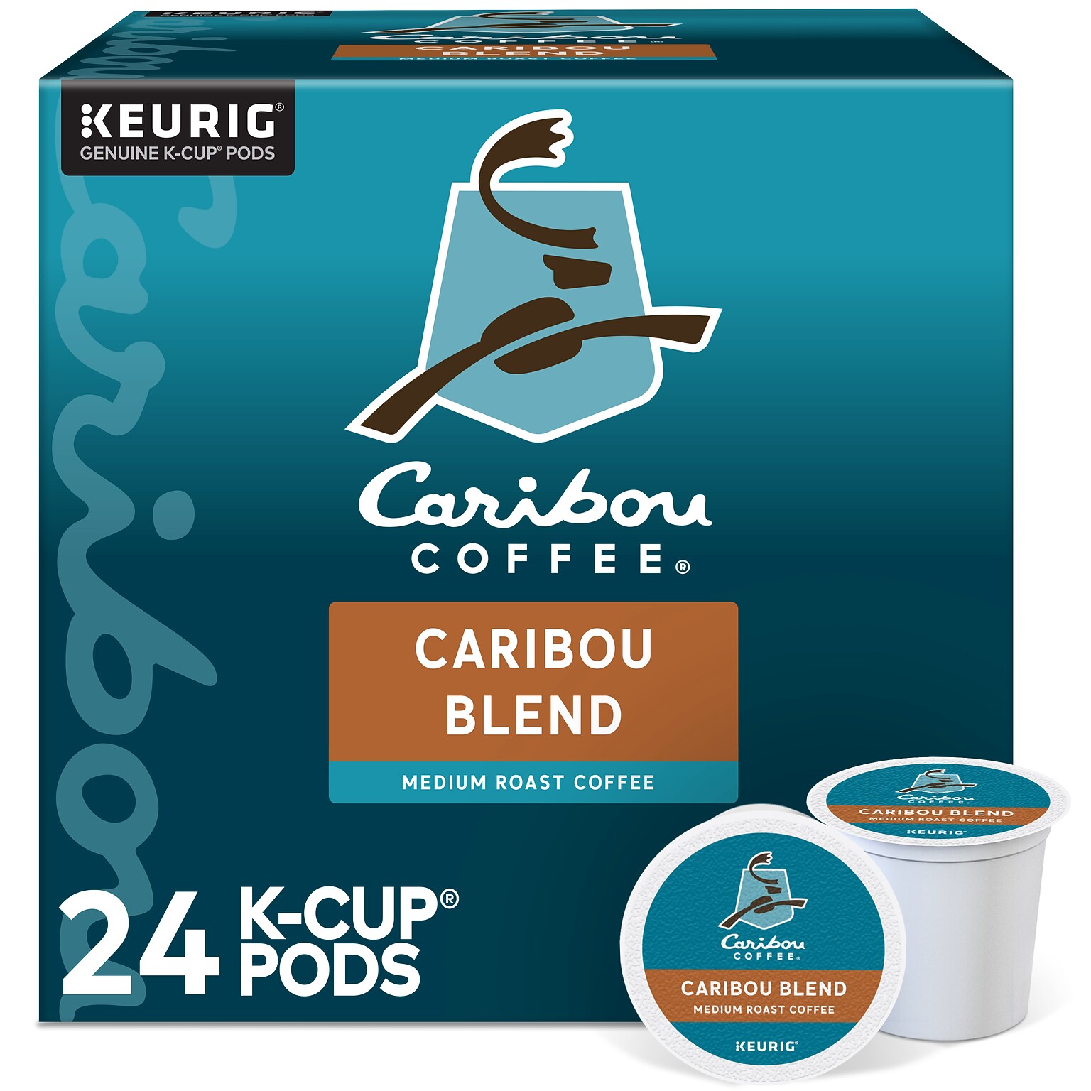 Caribou Blend Coffee Keurig® K-Cup® Pods, Medium Roast, 24/Box (6992)