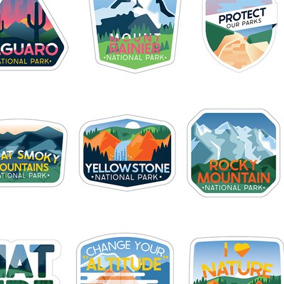 Carson Dellosa Education Adventure Vinyl Stickers, Multicolored, 100/Pack, 3 Packs/Bundle (CD-168323-3)