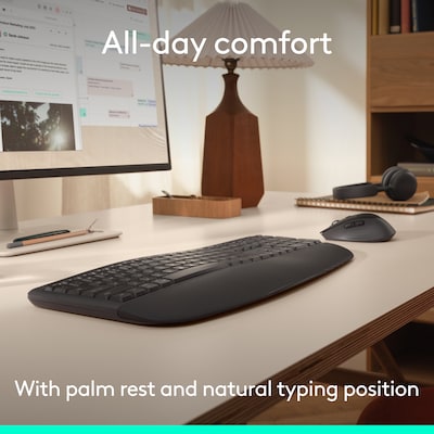 Logitech Signature Comfort Plus Combo MK880 Wireless Keyboard and Mouse Combo, Black (920-013968)