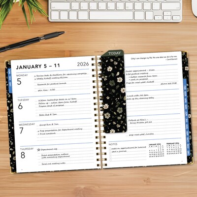 2026 Global Printed Products Big Print 8.5" x 11" Weekly & Monthly Planner, Paperboard Cover, Primrose (LGPRT-CY26-8511-87)