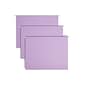 Smead Adjustable Tab Recycled Hanging File Folder, 5-Tab, Letter Size, Lavender, 25/Box (64064)