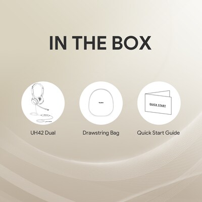 Yealink UH42 USB Wired Noise Cancelling USB-C/A Stereo Computer Headset for Business Office, Teams Certified