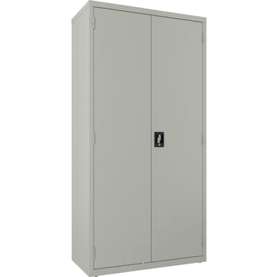 Lorell Fortress Series 72 Steel Wardrobe Cabinet, Gray (LLR66967)