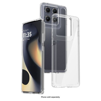 SaharaCase Venture Series Phone Case for Motorola Edge, Shock Absorbing, Clear (CP00853)