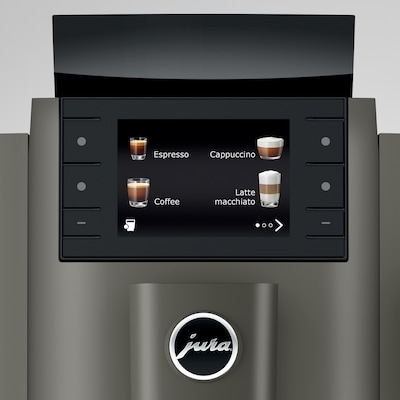 JURA W8 2-Cups Coffee & Espresso Machine Combination, Dark Inox (15650)