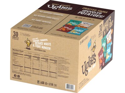 Uglies Gluten-Free Kettle Potato Chips, 30 oz., 30 Bags/Pack (34091)