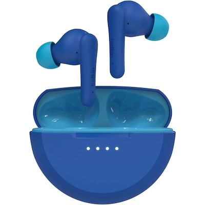 Belkin SoundForm Nano 2 Wireless Noise Canceling Earbuds Headphones, Bluetooth, Blue (AUC011BTBL)