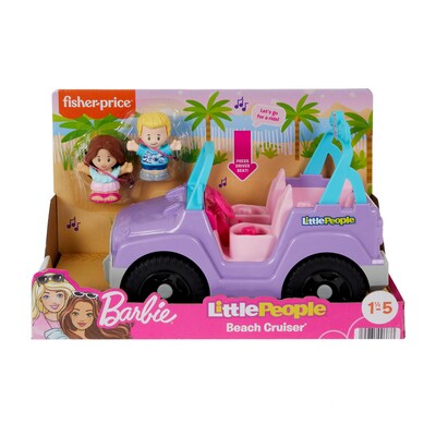 Fisher-Price Barbie Beach Cruiser by Little People, 2/Pack (HJW77)